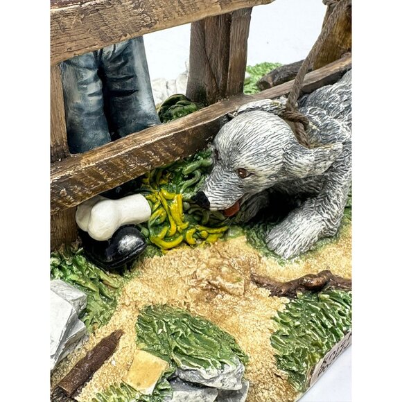 NATURECRAFT KNICK KNACK PADDY WACK Dog Bone #979 Black Americana England 1988 - Picture 10 of 12